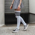 over the knee socks american socks three stripes retro cosplay thigh highs
