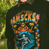 surf sweatshirt with skull graphic colorful