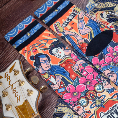 japanese socks shogun sakura japan illustration