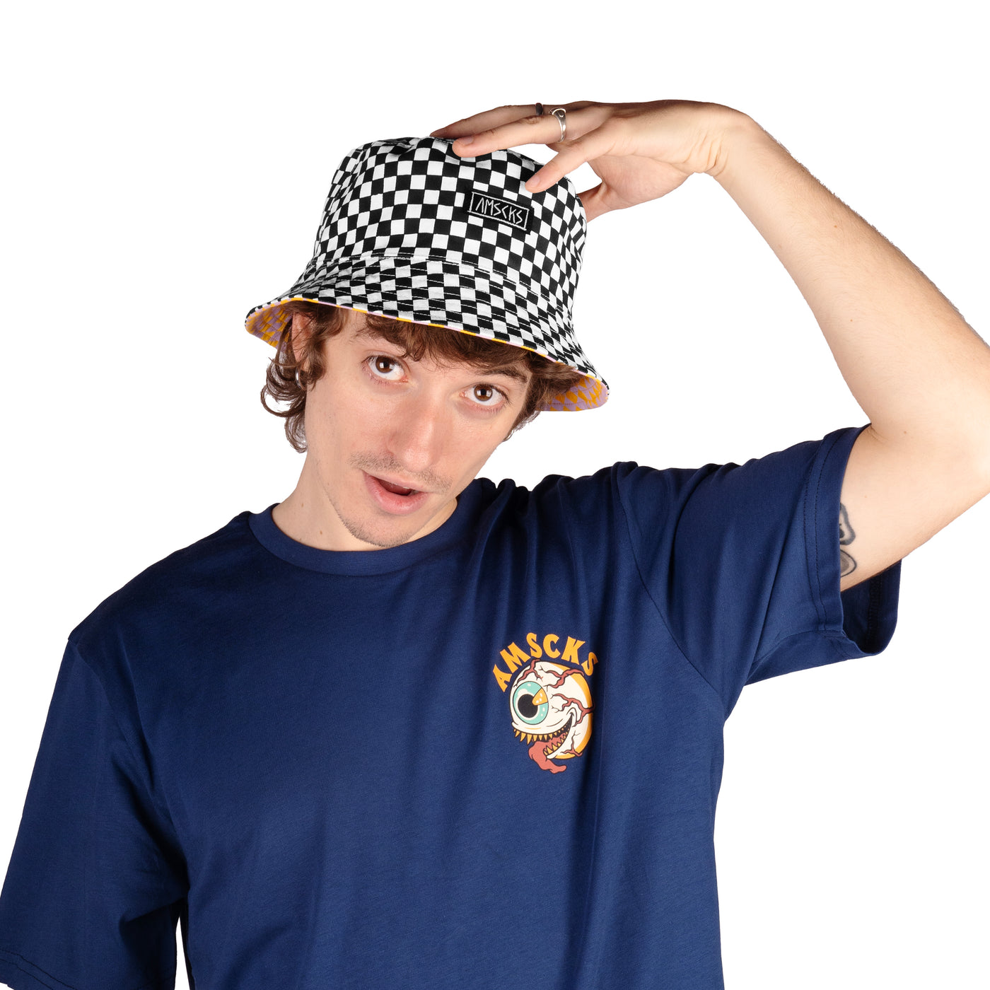 Checkerboard - Reversible Bucket Hat