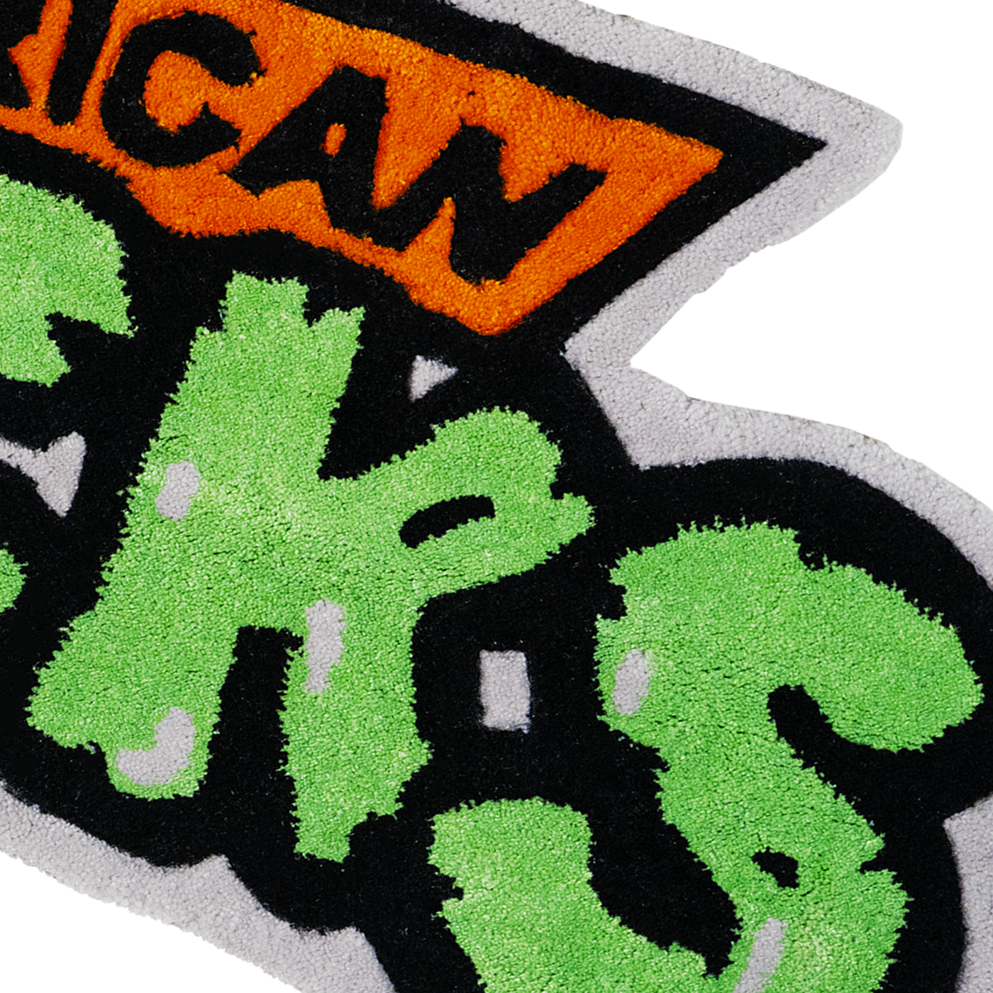 Close up of cool american socks rug 