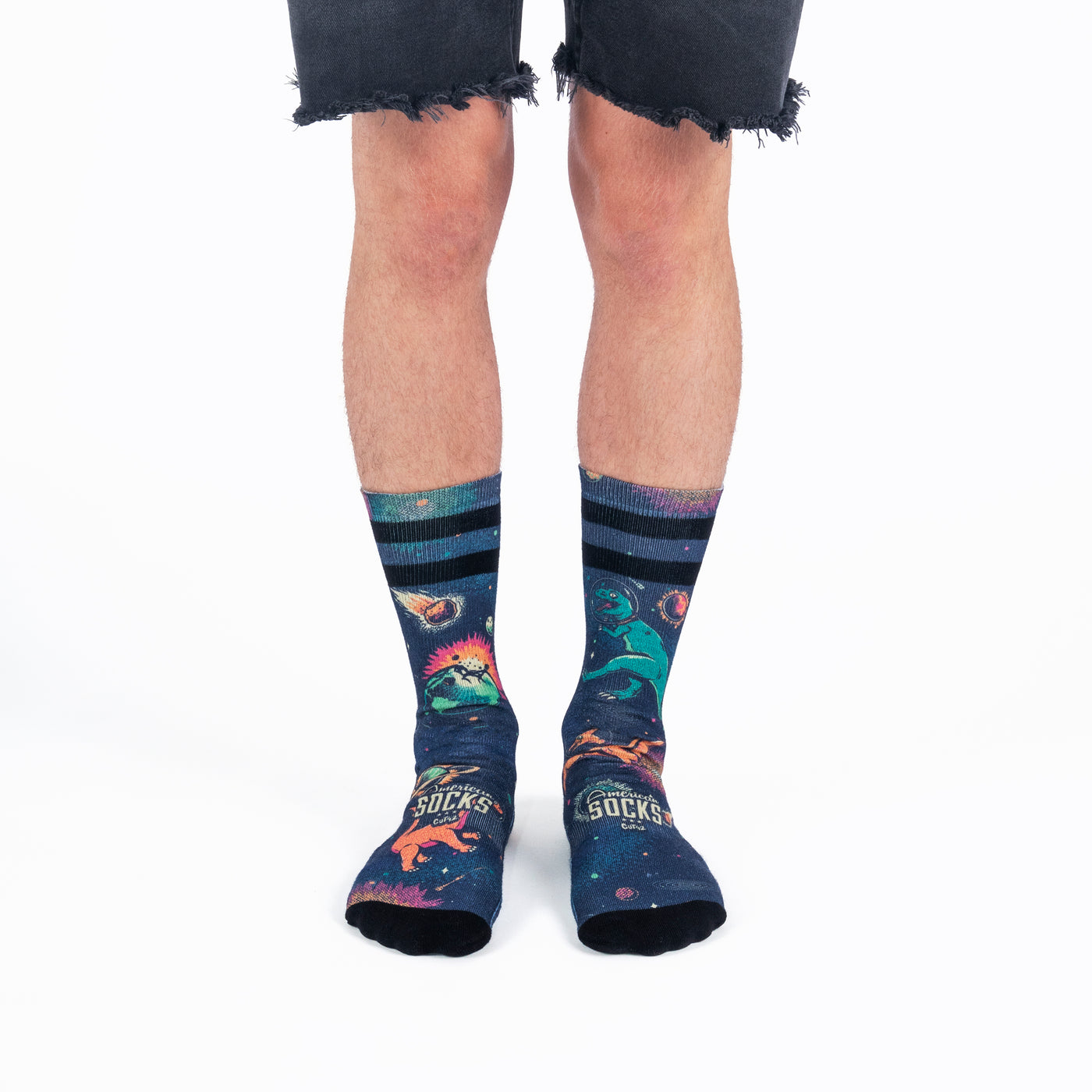 Space Dino - Mid High - AmericanSocks